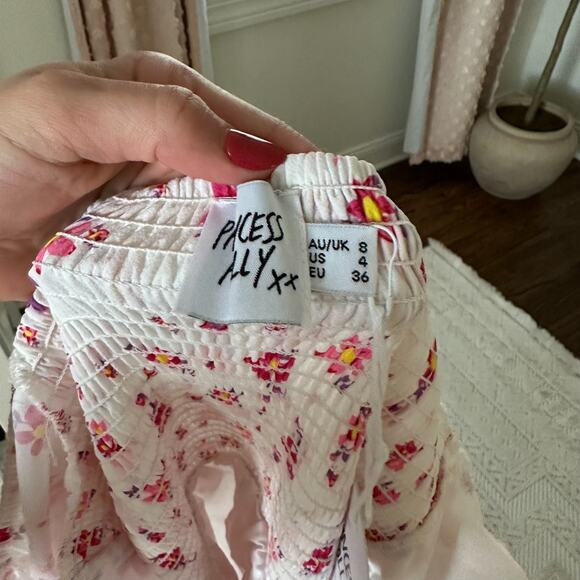 Princess Polly Ruth Mini Dress White Pink - Picture 9 of 12